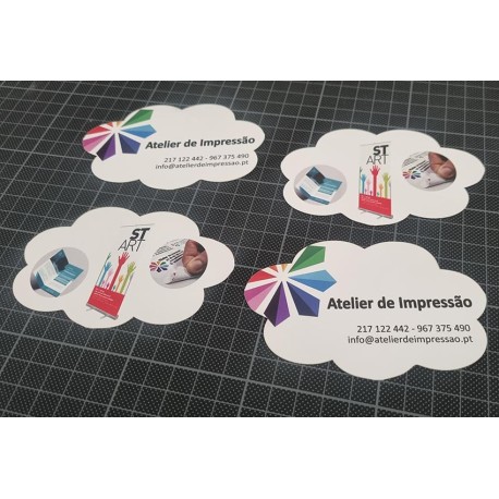 Cartões de visita em papel Accademia texturado 350g