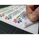 Autocolantes em vinil branco
