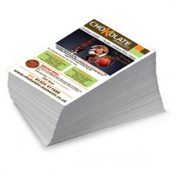 500 Flyers 10x20cm, frente e verso